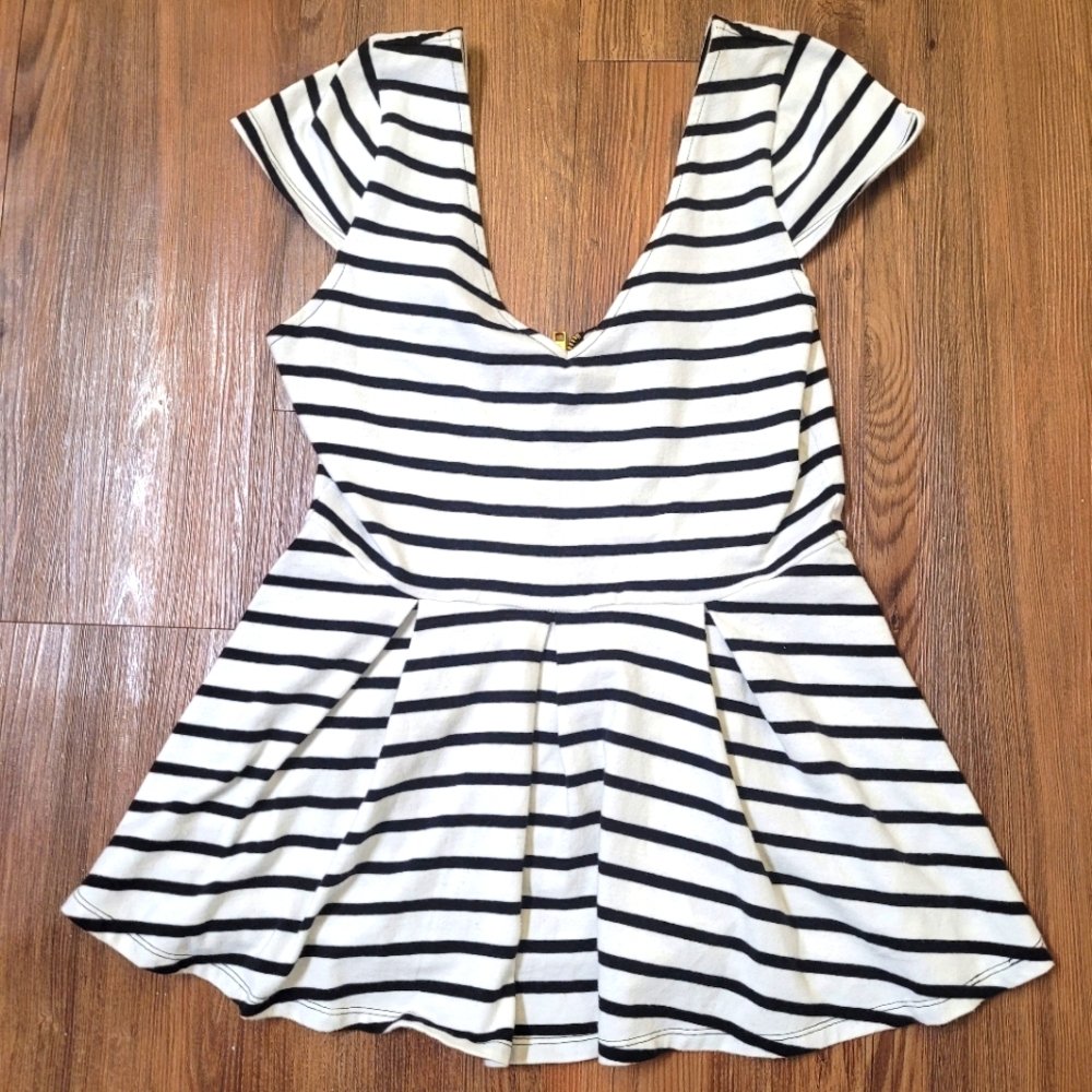 Victoria's Secret Black and White Striped Top